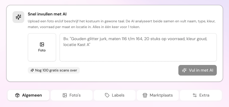 Clothes inventory with ai